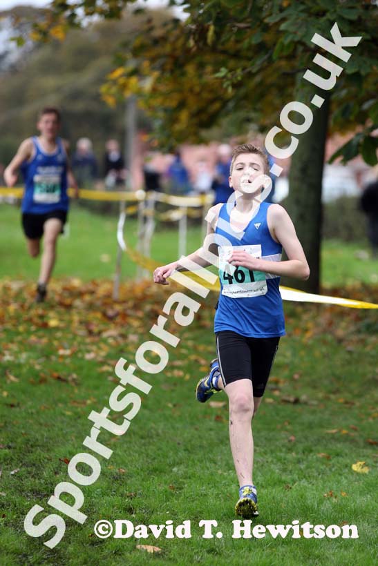 Under-15 boys Green 461 North East Harrier League, Blaydon. Photo: David T. Hewitson/Sports for All Pics
